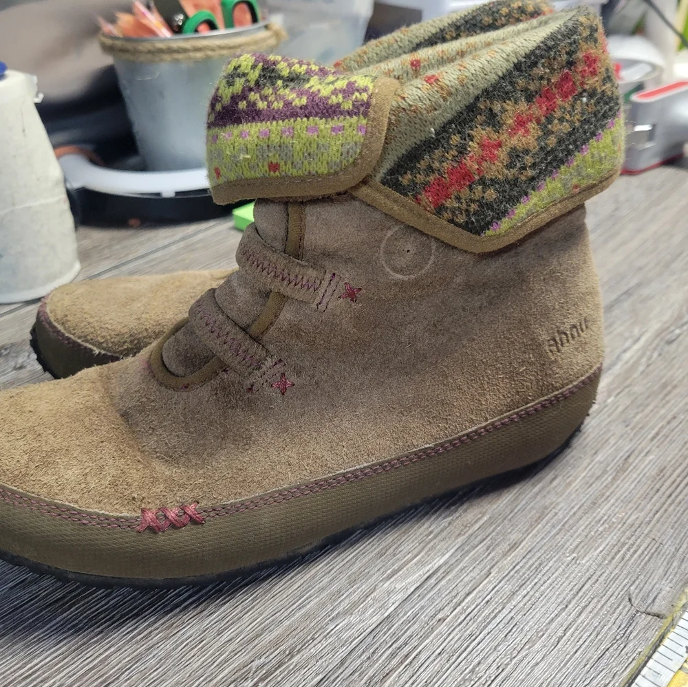 Ahnu Women's‎ Suede Leather Winter Boot Size 6.5